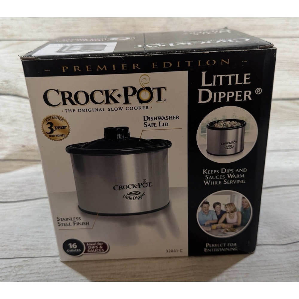NIB Crock Pot Premier Edition 16 ounce Little Dipper 32041-C New in Box